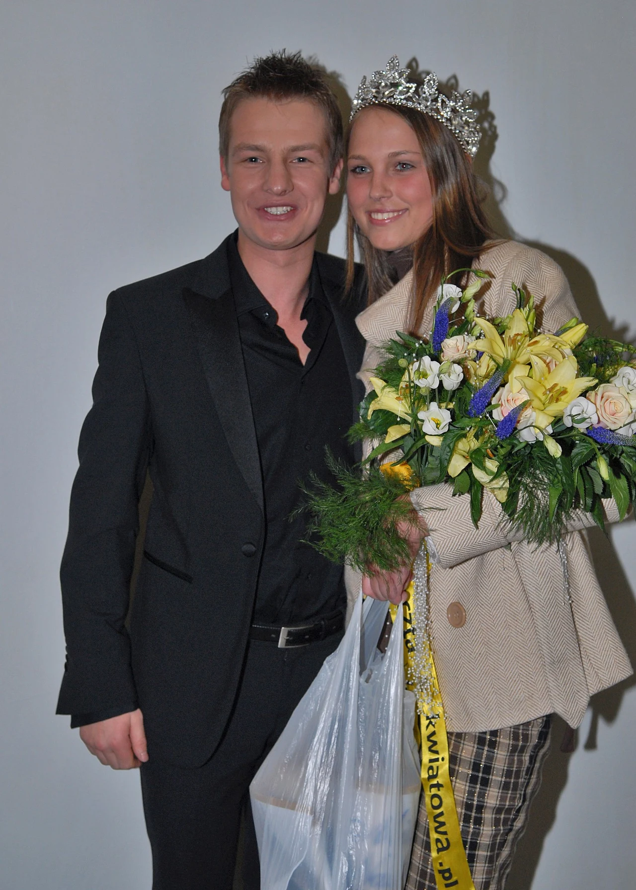 Rafał Mroczek z ukochaną Joanną Rafał Mroczek z ukochaną Joanną