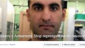 Zapowiedź protestu na Facebooku