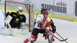 Krystian Dziubiński w meczu z GKS Katowice