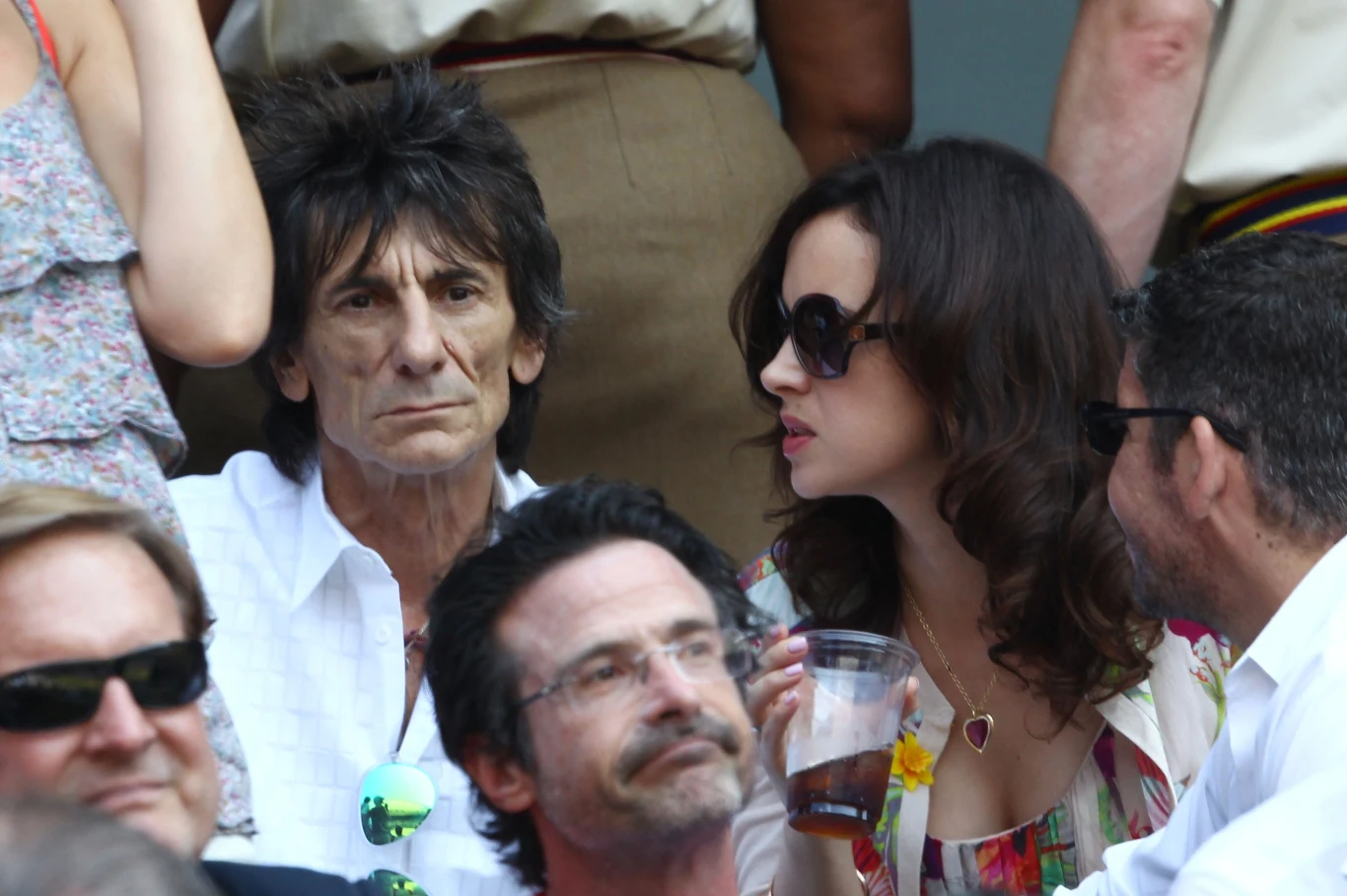 Ronnie Wood z żoną Ronnie Wood z żoną