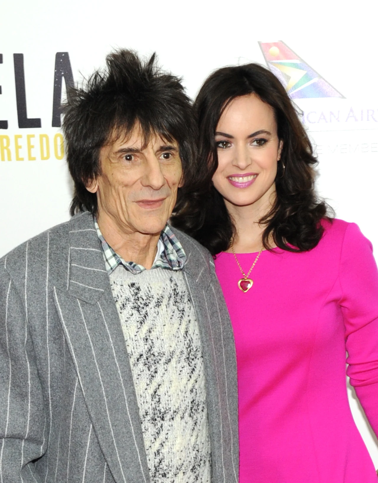 Ronnie Wood z żoną Ronnie Wood z żoną