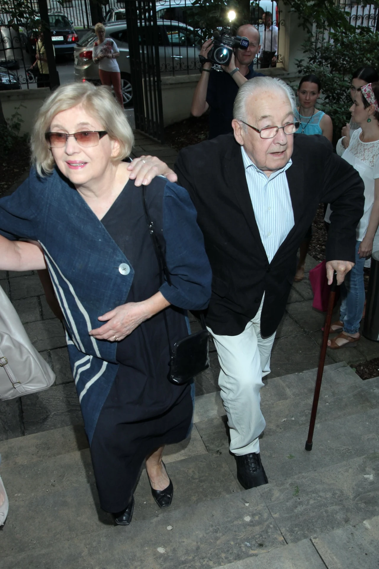 Andrzej Wajda z żoną, Krystyną Zachwatowicz Andrzej Wajda z żoną, Krystyną Zachwatowicz