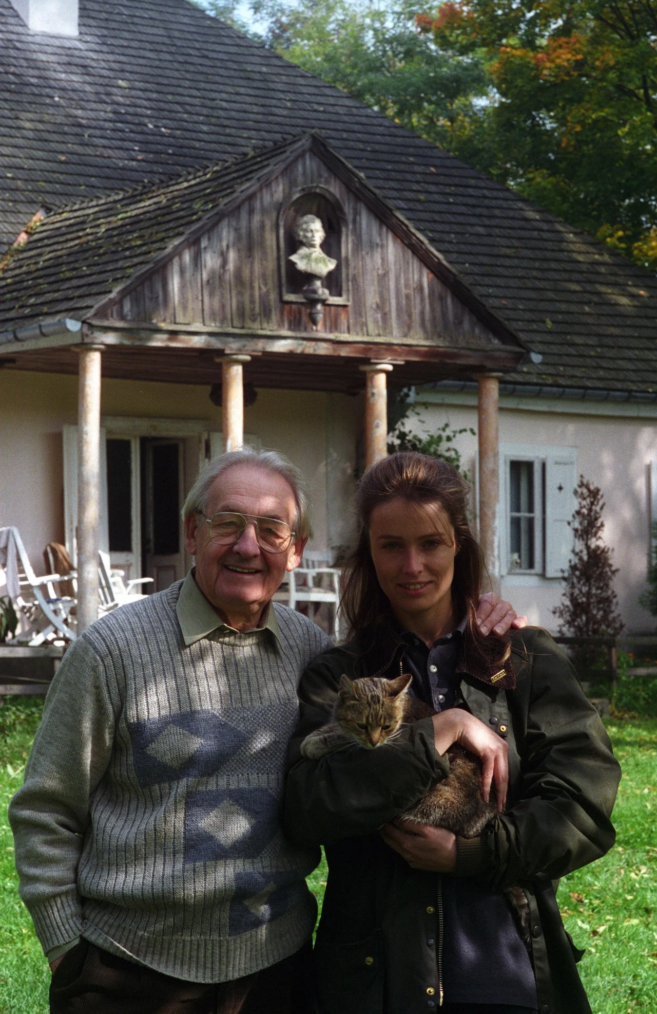 Andrzej Wajda z córką Karoliną Andrzej Wajda z córką Karoliną