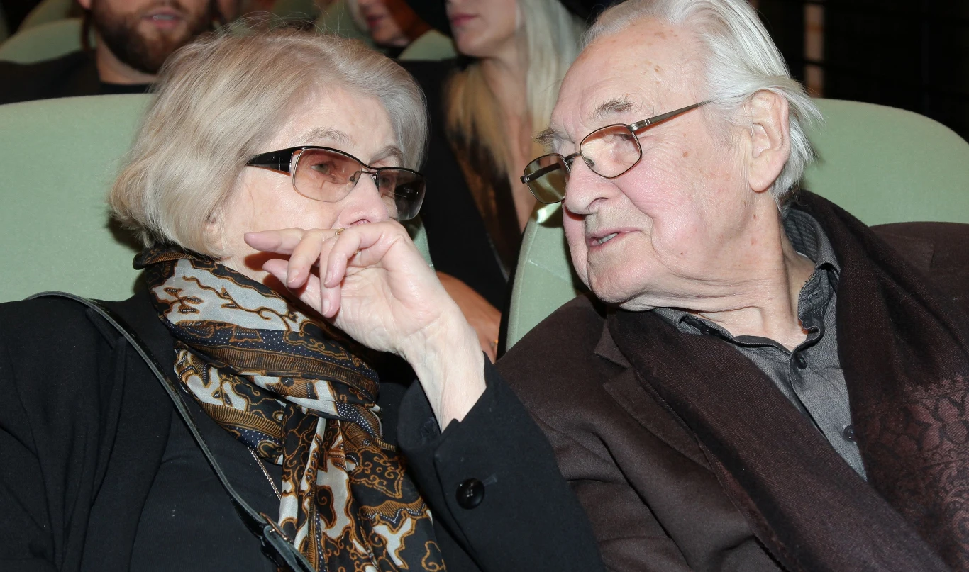 Wajda z żoną Krystyną Wajda z żoną Krystyną