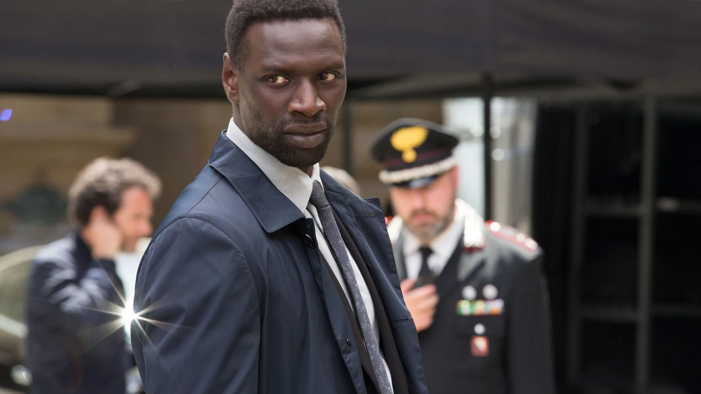 Omar Sy w scenie z filmu "Inferno"