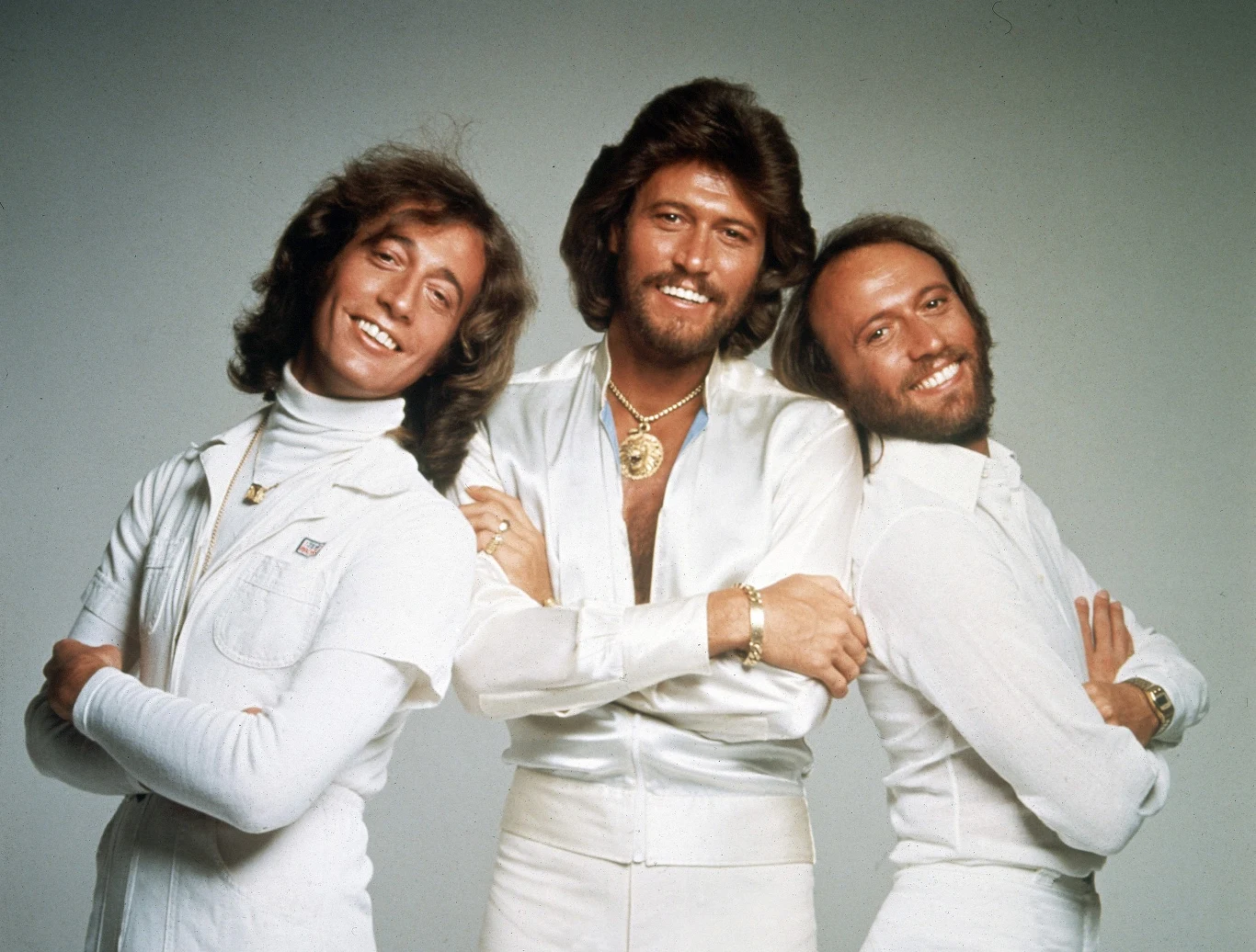 Bee Gees pod koniec lat 70. - Barry Gibb w środku