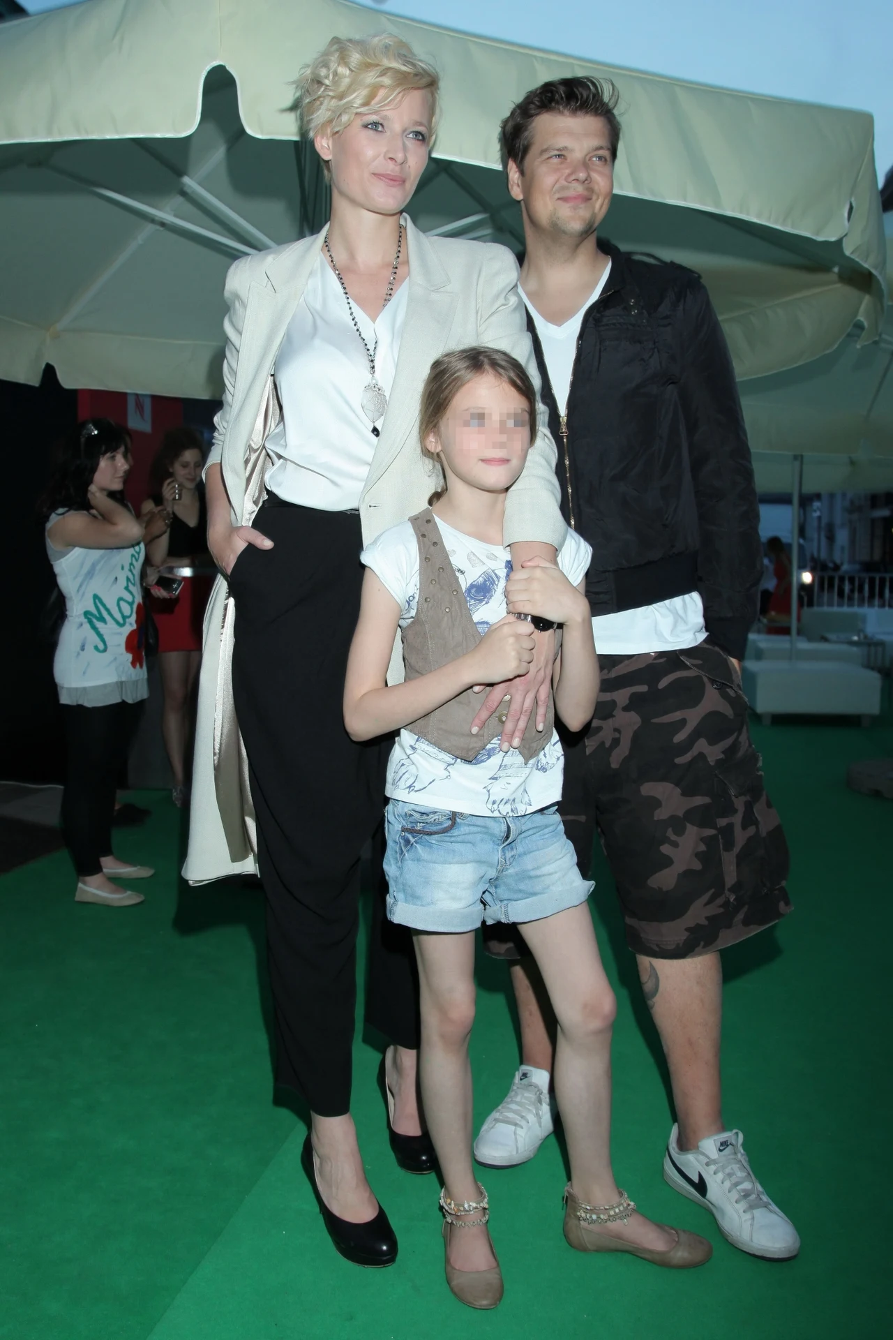 Odeta Moro i Michał Figurski z córką Odeta Moro i Michał Figurski z córką