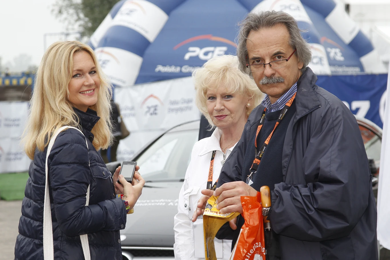 Grażyna Torbicka z mężem i mamą Grażyna Torbicka z mężem i mamą