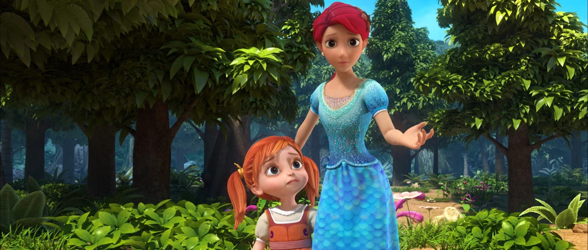 Kadr z animacji "Dzielna syrenka i piraci z Kraboidów" Kadr z animacji "Dzielna syrenka i piraci z Kraboidów"