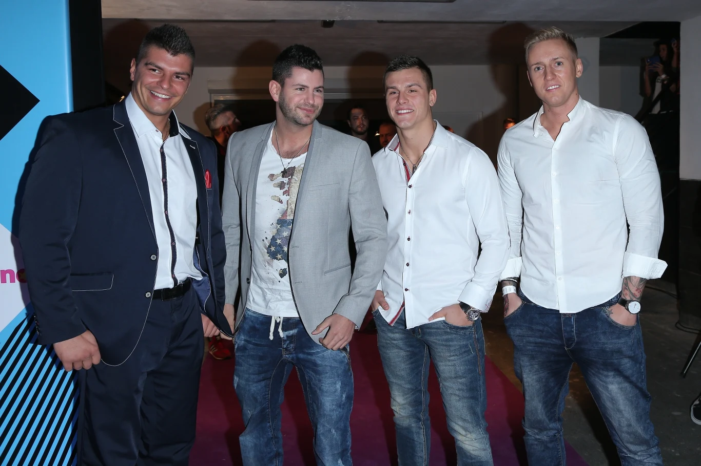 Gwiazdy "Warsaw Shore" (Stifler - pierwszy od prawej)