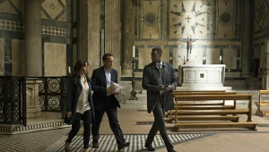 Felicity Jones, Tom Hanks i Omar Sy w filmie "Inferno"