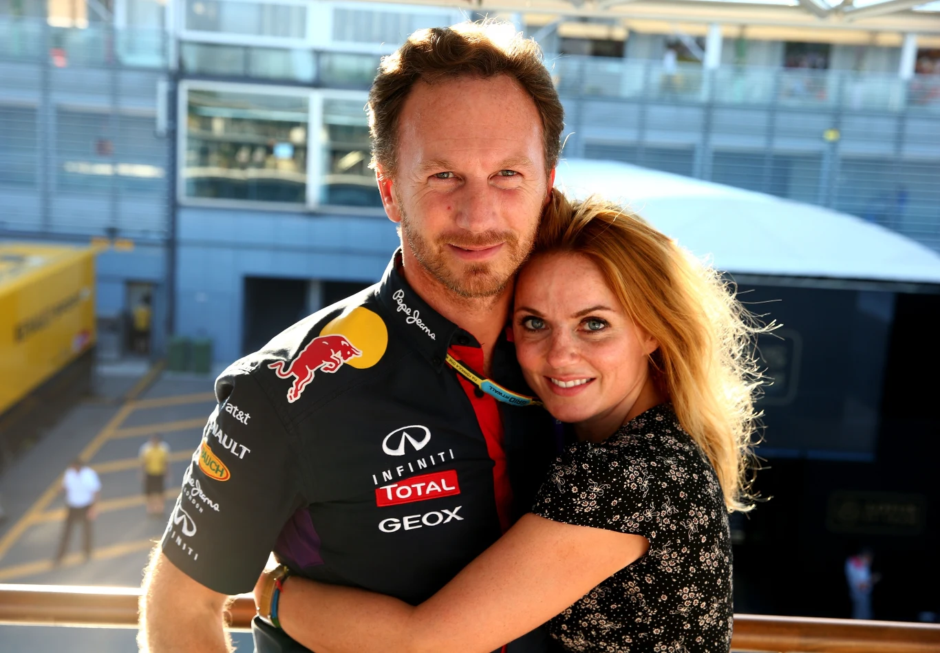 Geri Halliwell z mężem