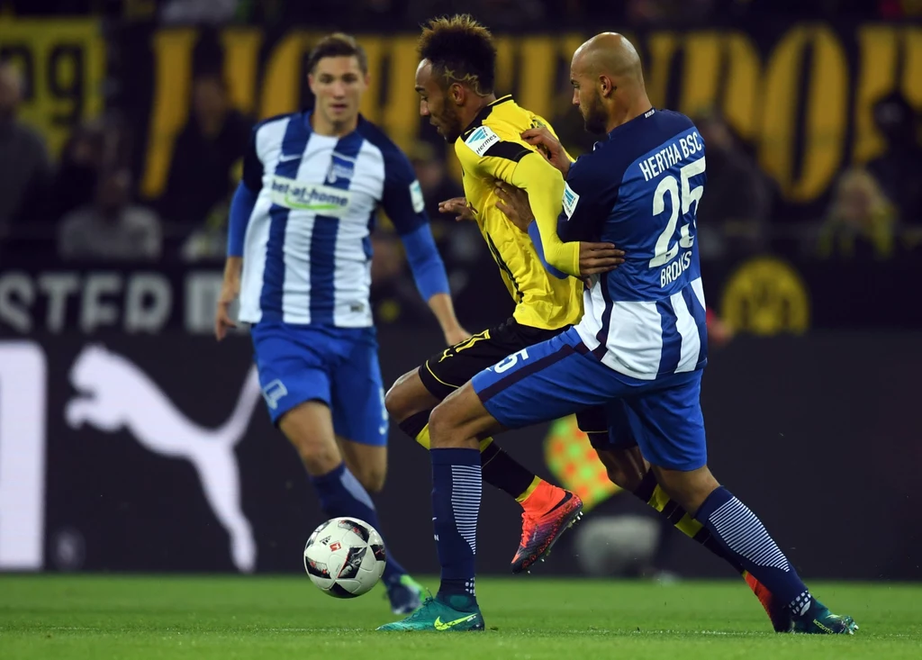 Przy piłce snajper Borussii Dortmund Pierre-Emerick Aubameyang