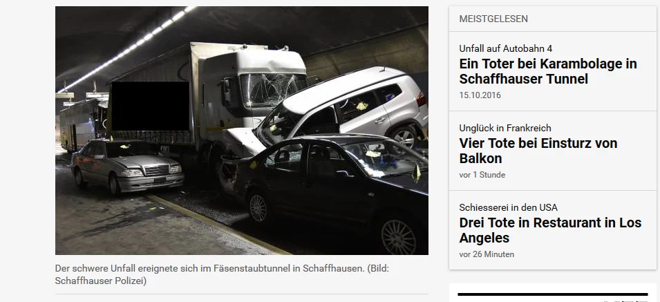 Miejsce wypadku, fot. http://www.nzz.ch Miejsce wypadku, fot. http://www.nzz.ch
