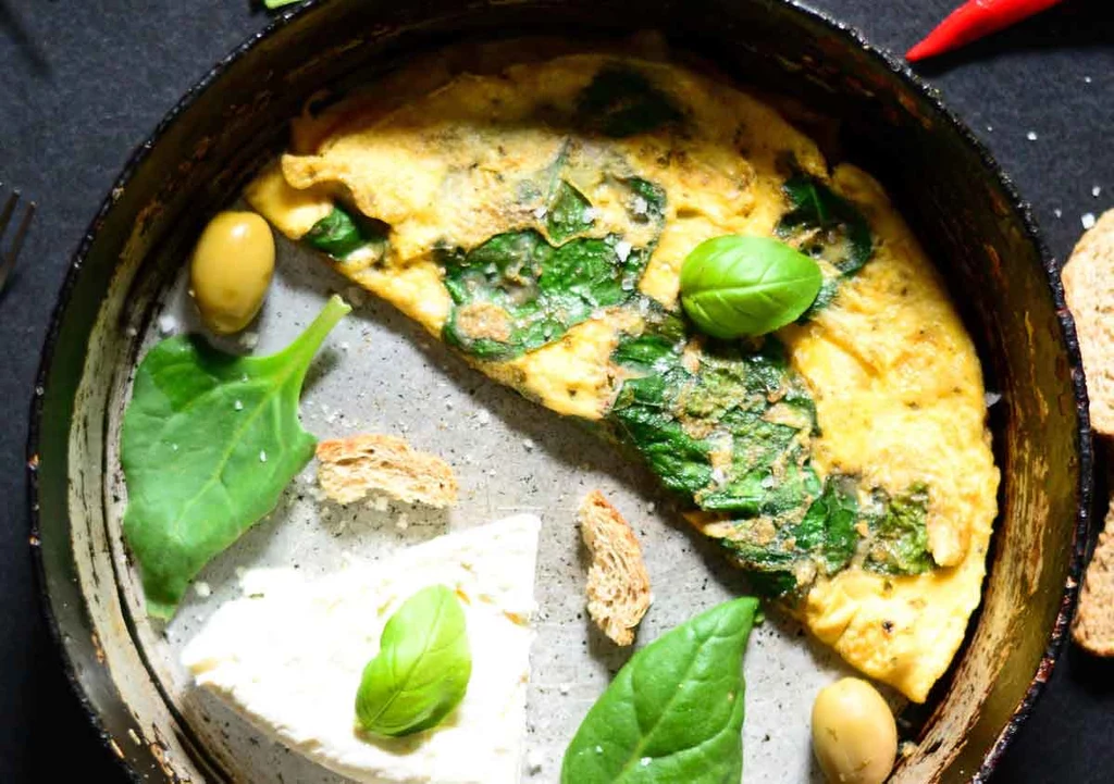 Omlet z bazylią Omlet z bazylią