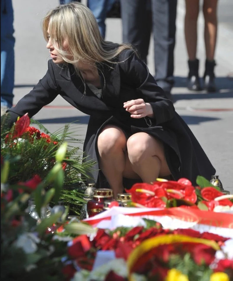 Magda Ogórek na Powązkach Magda Ogórek na Powązkach