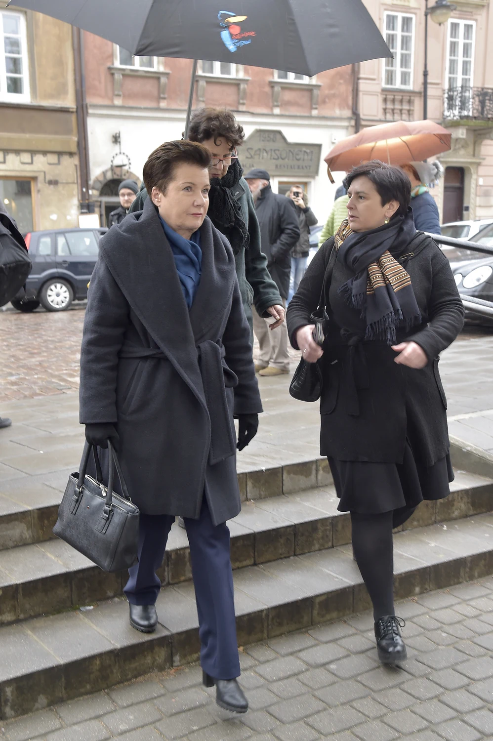 W nabożeństwie żałobnym wzięła również udział prezydent Warszawy - Hanna Gronkiewicz-Waltz.