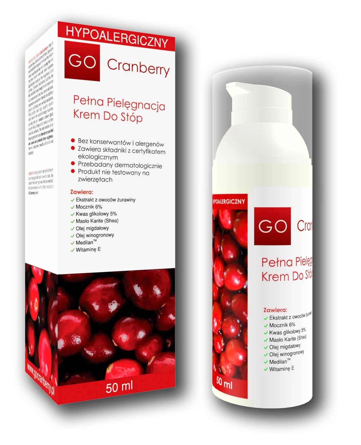 Go Cranberry Pełna Pielęgnacja Krem do stóp Jak sama nazwa wskazuje, ten krem ma kompleksowo zadbać o moje, zmęczone latem stopy. Mocznik, kwas glikolowy i masło shea w składzie faktycznie sugerują, że może mu się to udać. Konsystencja: Dość lekka jak na krem do stóp. Wchłanianie: Dobrze się wchłania, ale jeszcze chwilę ślizgam się w butach, więc zdecydowanie lepiej aplikować do wieczorem. Skuteczność: Stosowany stale fantastycznie odżywia skórę na stopach. Pięty są bardziej miękkie, zniknęły wysuszone miejsca Stosunek jakości do ceny: 8/10 (27 pln) Go Cranberry Pełna Pielęgnacja Krem do stóp Jak sama nazwa wskazuje, ten krem ma kompleksowo zadbać o moje, zmęczone latem stopy. Mocznik, kwas glikolowy i masło shea w składzie faktycznie sugerują, że może mu się to udać. Konsystencja: Dość lekka jak na krem do stóp. Wchłanianie: Dobrze się wchłania, ale jeszcze chwilę ślizgam się w butach, więc zdecydowanie lepiej aplikować do wieczorem. Skuteczność: Stosowany stale fantastycznie odżywia skórę na stopach. Pięty są bardziej miękkie, zniknęły wysuszone miejsca Stosunek jakości do ceny: 8/10 (27 pln)
