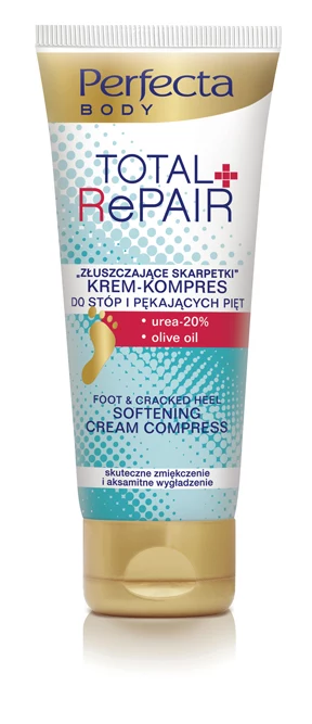 Total Repair Perfecta Jeśli oczekujecie szybkich efektów najlepiej stosować krem dwa razy dziennie, wieczorem nakładajcie grubszą warstwę. Jak na tak przystępną cenę, produkt moim zdaniem warty uwagi. Konsystencja: Krem tłusty Wchłaniani: Wchłania się szybko już po chwili można założyć buty. Skuteczność: O ile stopy nie mają dodatkowych problemów krem sprawdza się dobrze Stosunek jakości do ceny: 6/10 (7,99 pln) Total Repair Perfecta Jeśli oczekujecie szybkich efektów najlepiej stosować krem dwa razy dziennie, wieczorem nakładajcie grubszą warstwę. Jak na tak przystępną cenę, produkt moim zdaniem warty uwagi. Konsystencja: Krem tłusty Wchłaniani: Wchłania się szybko już po chwili można założyć buty. Skuteczność: O ile stopy nie mają dodatkowych problemów krem sprawdza się dobrze Stosunek jakości do ceny: 6/10 (7,99 pln)