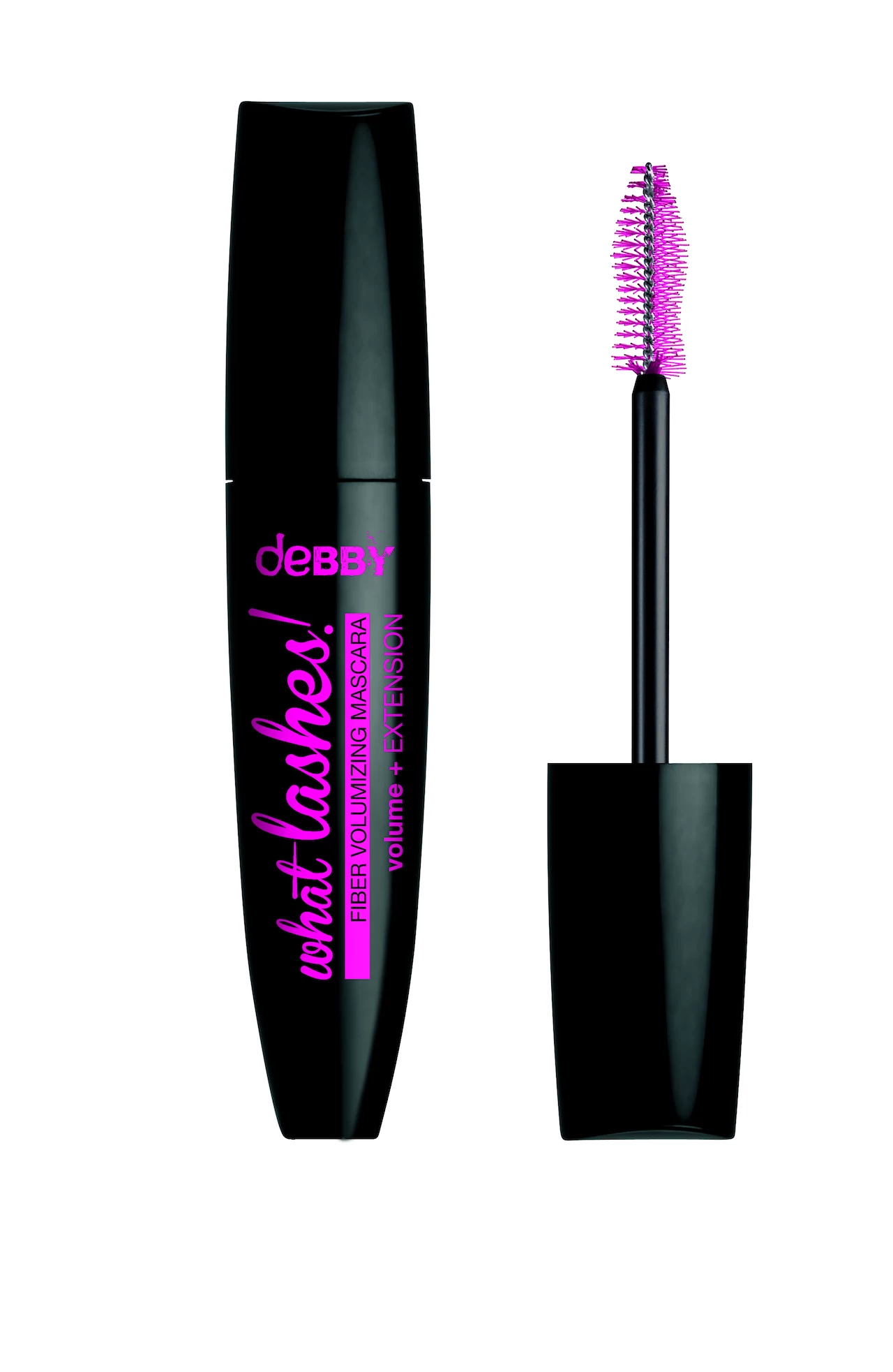 Debby What Lashes Fiber Volumizing Mascara Volume&Extension Pogrubiający tusz do rzęs, który według obietnic producenta zagwarantuje nam efekt sztucznych rzęs. Obietnice to przesadzone, ale rzęsy są dłuższe, grubsze i podkręcone. Szczoteczka: Długa, grubsza pośrodku Aplikacja: Tusz dobrze się rozprowadza, maskara nieźle rozdziela rzęsy Efekt: Rzęsy rozdzielone, lekko pogrubione, niesklejone, wydłużone, tusz daje efekt kociego spojrzenia Trwałość: Bardzo dobra, przez cały dzień rzęsy prezentują się dobrze Stosunek jakości do ceny: 9/10 (37 pln) Debby What Lashes Fiber Volumizing Mascara Volume&Extension Pogrubiający tusz do rzęs, który według obietnic producenta zagwarantuje nam efekt sztucznych rzęs. Obietnice to przesadzone, ale rzęsy są dłuższe, grubsze i podkręcone. Szczoteczka: Długa, grubsza pośrodku Aplikacja: Tusz dobrze się rozprowadza, maskara nieźle rozdziela rzęsy Efekt: Rzęsy rozdzielone, lekko pogrubione, niesklejone, wydłużone, tusz daje efekt kociego spojrzenia Trwałość: Bardzo dobra, przez cały dzień rzęsy prezentują się dobrze Stosunek jakości do ceny: 9/10 (37 pln)