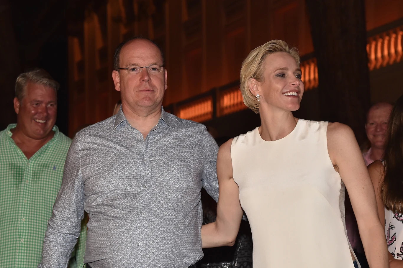 Książę Albert z żoną