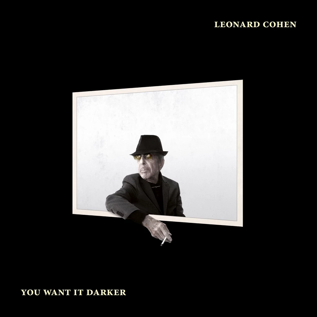 Leonard Cohen na okładce płyty "You Want It Darker"