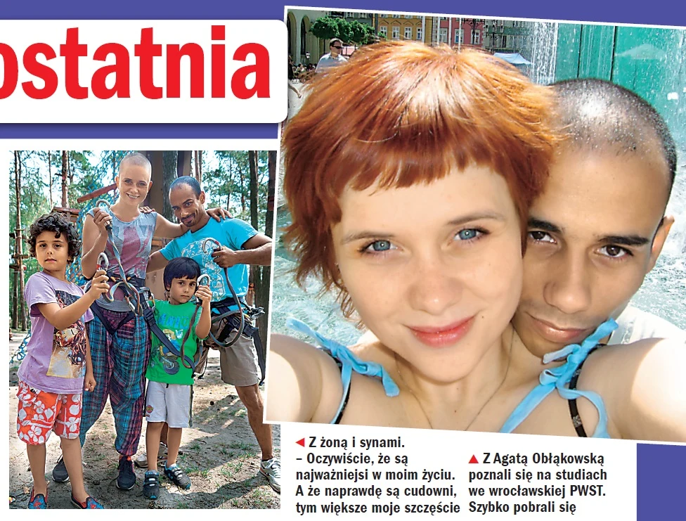 Z żoną Agatą Z żoną Agatą