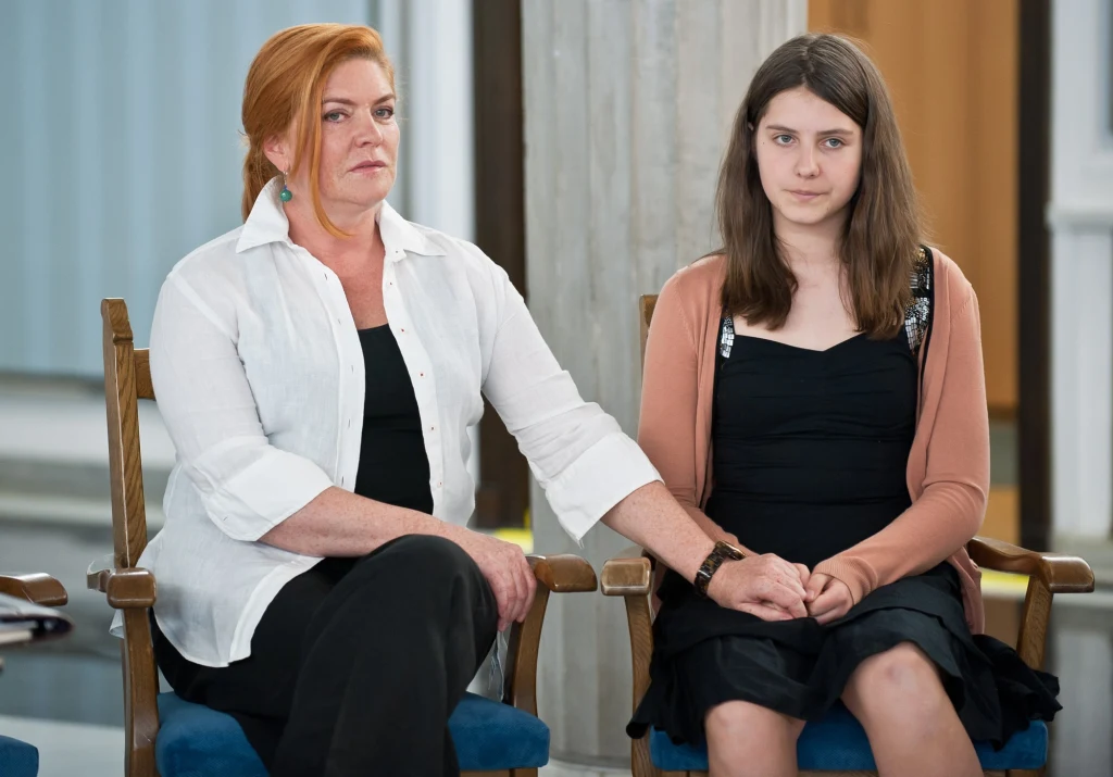 Katarzyna Dowbor z córką Marysią Katarzyna Dowbor z córką Marysią