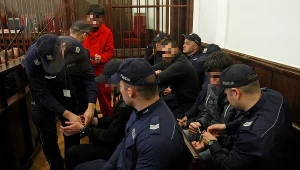 Oskarżeni na sali sądowej