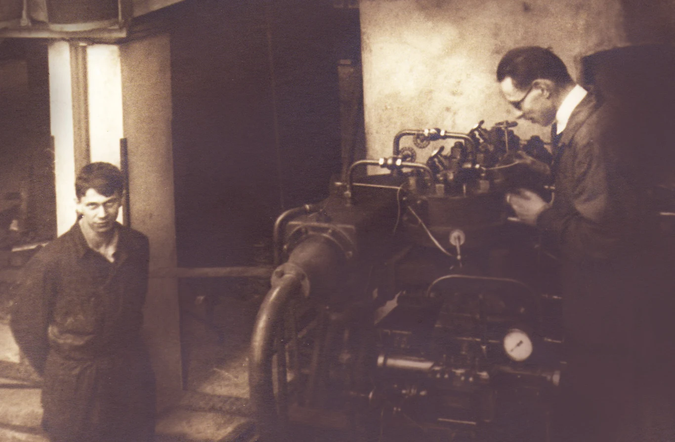 Jakub Bujak przy aparaturze / archiwum Magdaleny Bujak-Lenczowskiej