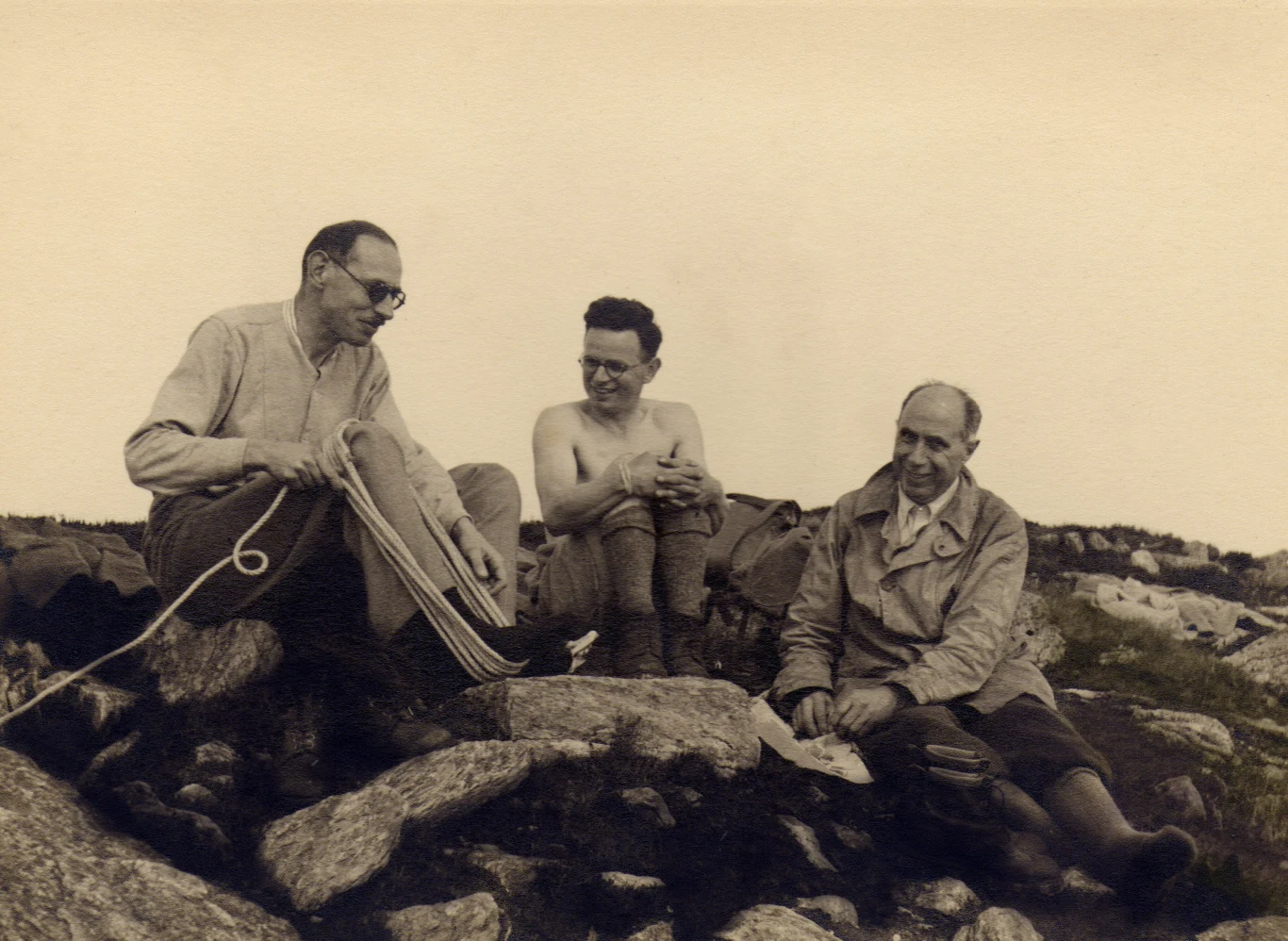 Jakub Bujak (z lewej) z kolegami z Alpine Clubu / archiwum Magdaleny Bujak-Lenczowskiej
