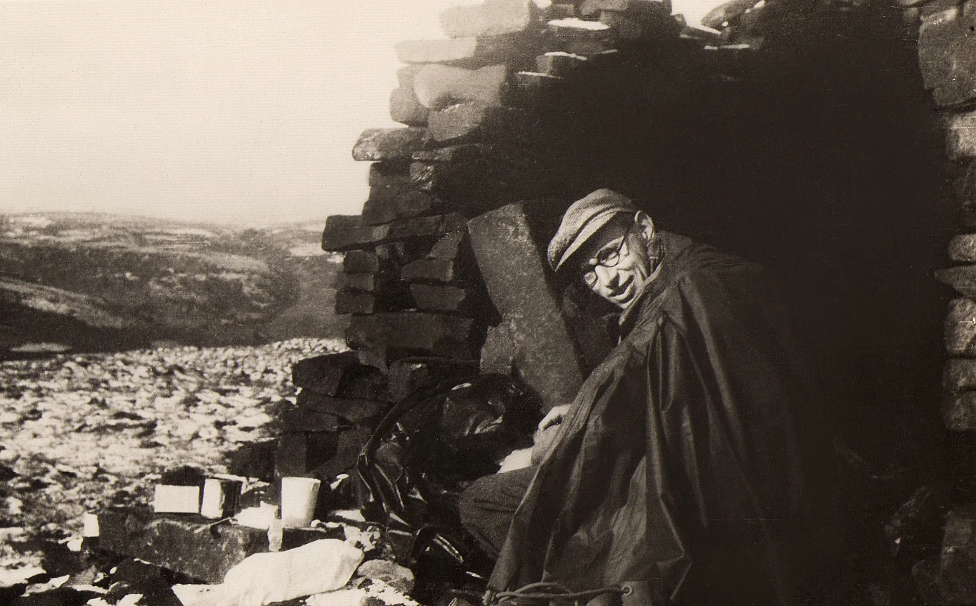 Jakub Bujak na biwaku w Anglii / archiwum Magdaleny Bujak-Lenczowskiej