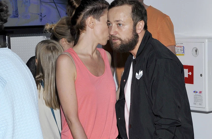 Czesław Mozil z ukochaną Czesław Mozil z ukochaną