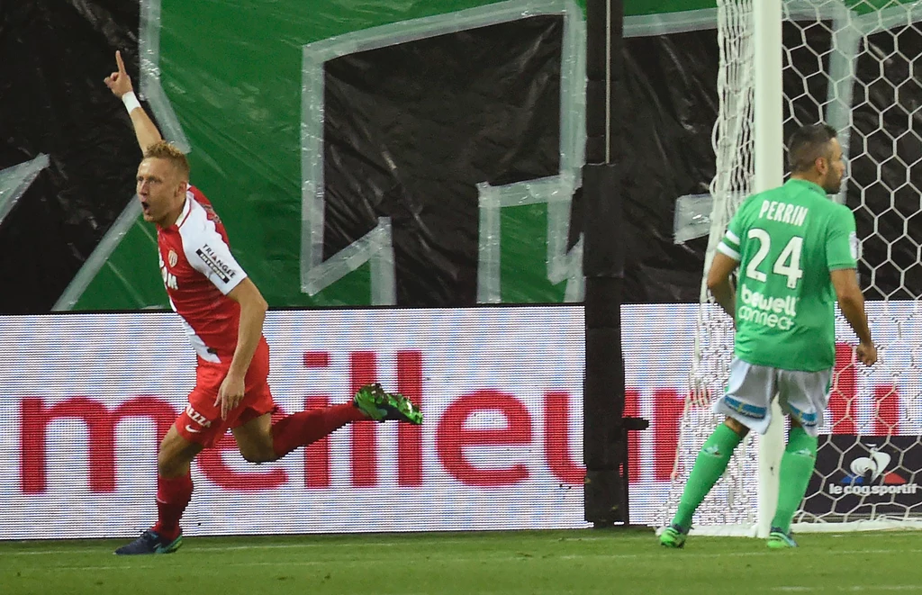 Kamil Glik świętuje gola w meczu z Saint-Etienne Kamil Glik świętuje gola w meczu z Saint-Etienne
