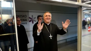 Nowy nuncjusz apostolski w Polsce abp Salvatore Pennacchio (C) 