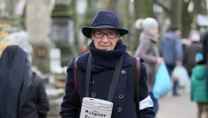 Maja Komorowska na Powązkach