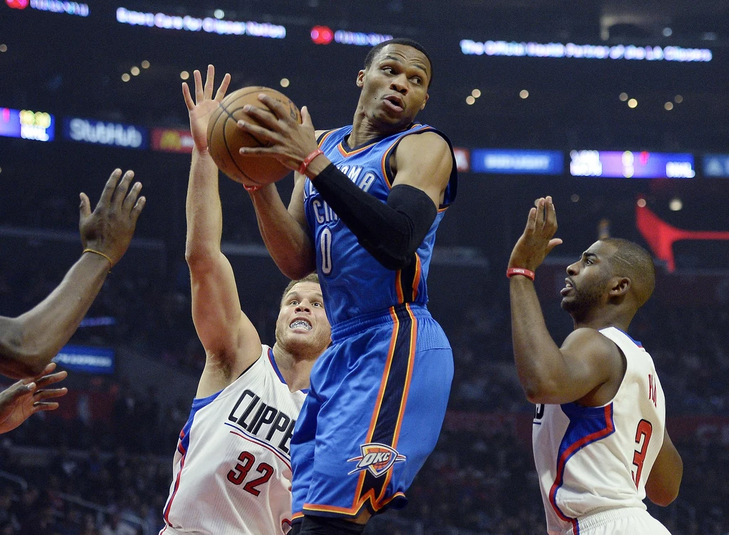 Russell Westbrook z Oklahoma City Thunder Russell Westbrook z Oklahoma City Thunder