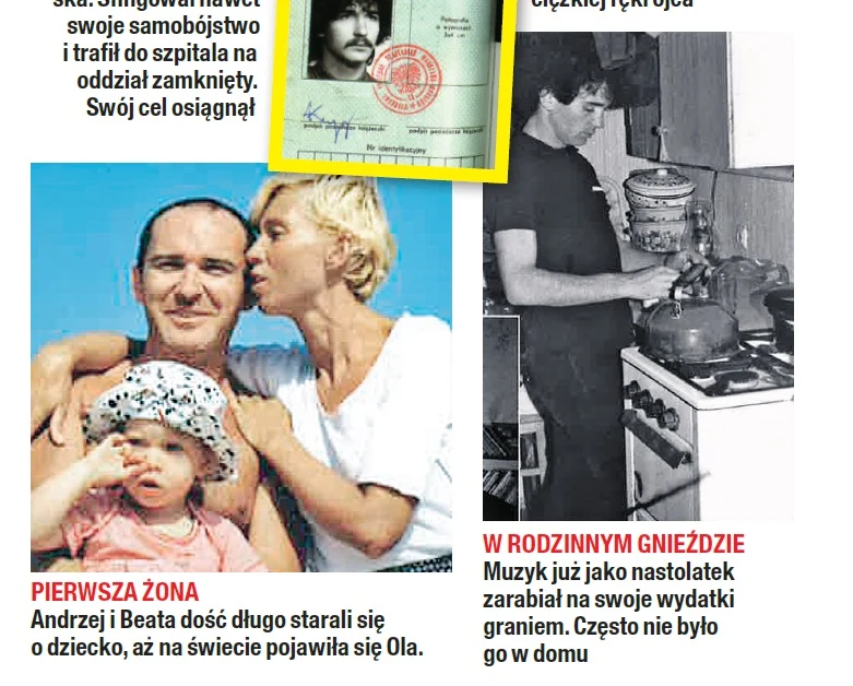 Andrzej z byłą żoną i córeczką Andrzej z byłą żoną i córeczką