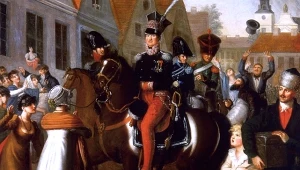 "Wjazd Jana Henryka Dąbrowskiego do Poznania" pędzla Jana Gładysza