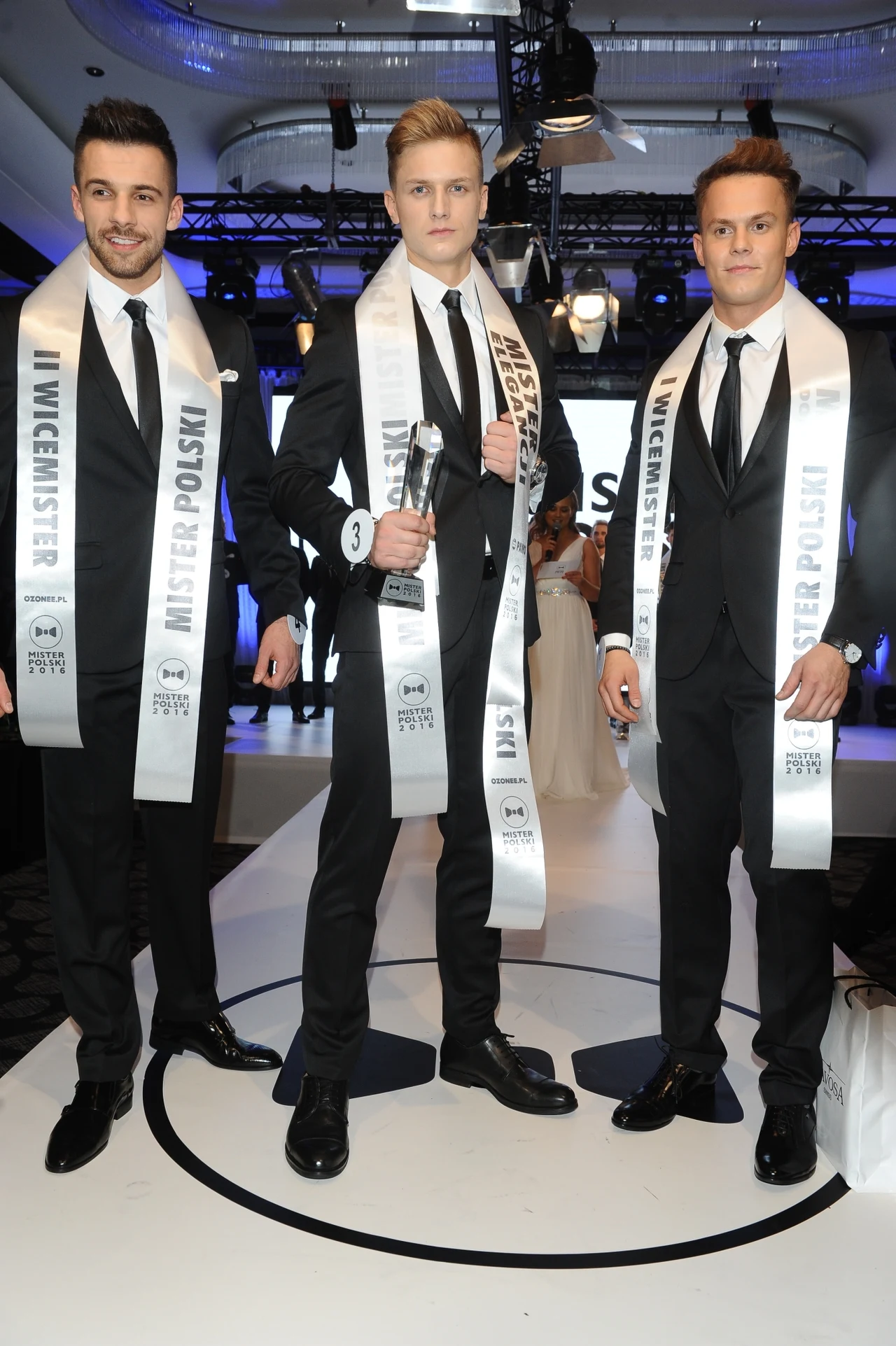 Krzysztof Mach, II wicemister, Jan Dratwicki, mister Polski, Kamil Knut, I wicemister