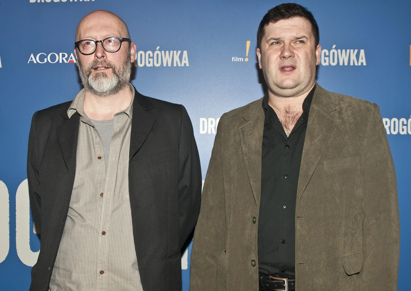 Wojciech Smarzowski i Robert Wabich na premierze "Drogówki"