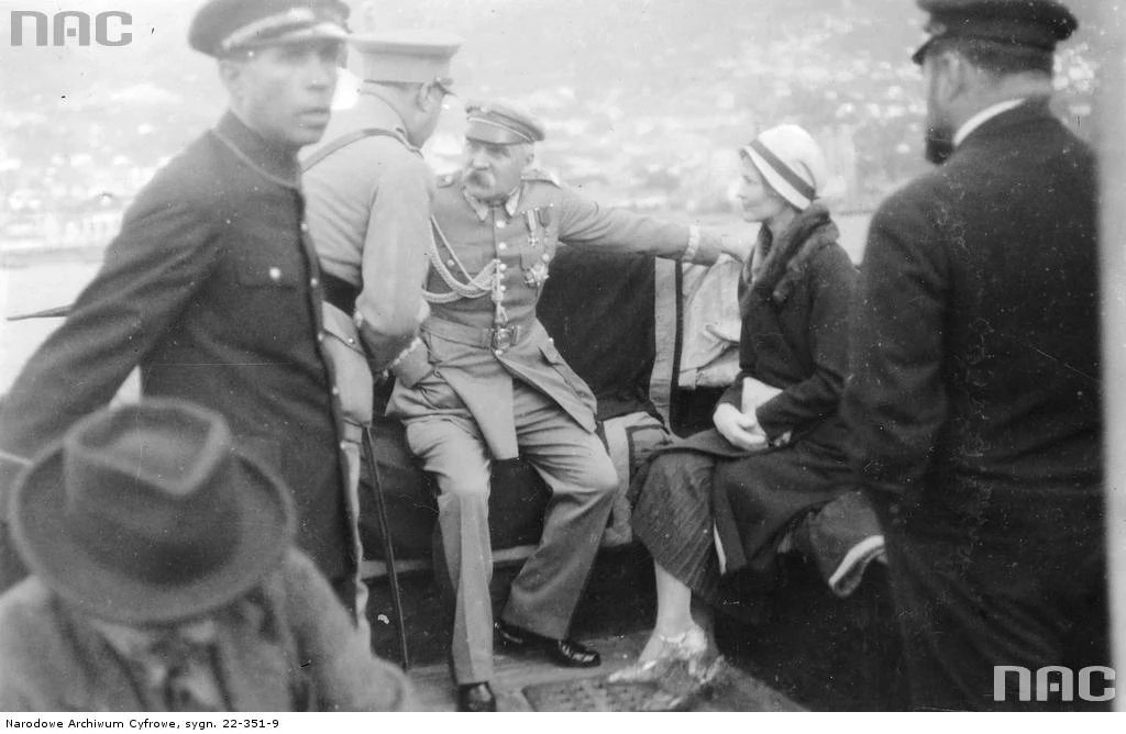Marszałek Piłsudski w towarzystwie kochanki