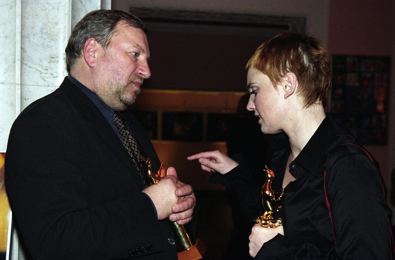 Jerzy Stuhr i Kinga Preis, 2002 rok Jerzy Stuhr i Kinga Preis, 2002 rok