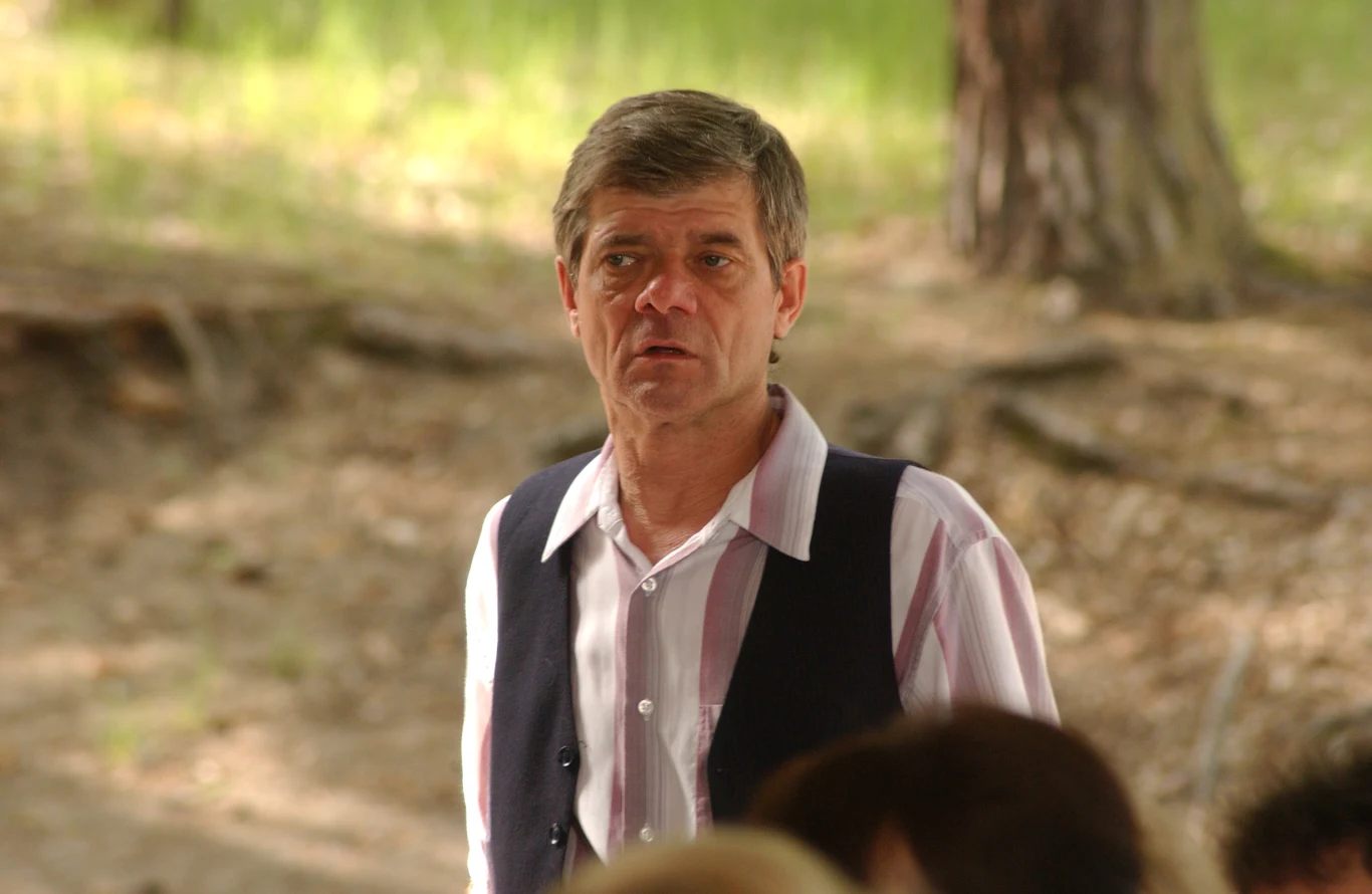 Henryk Gołębiewski na planie "Plebanii" Henryk Gołębiewski na planie "Plebanii"