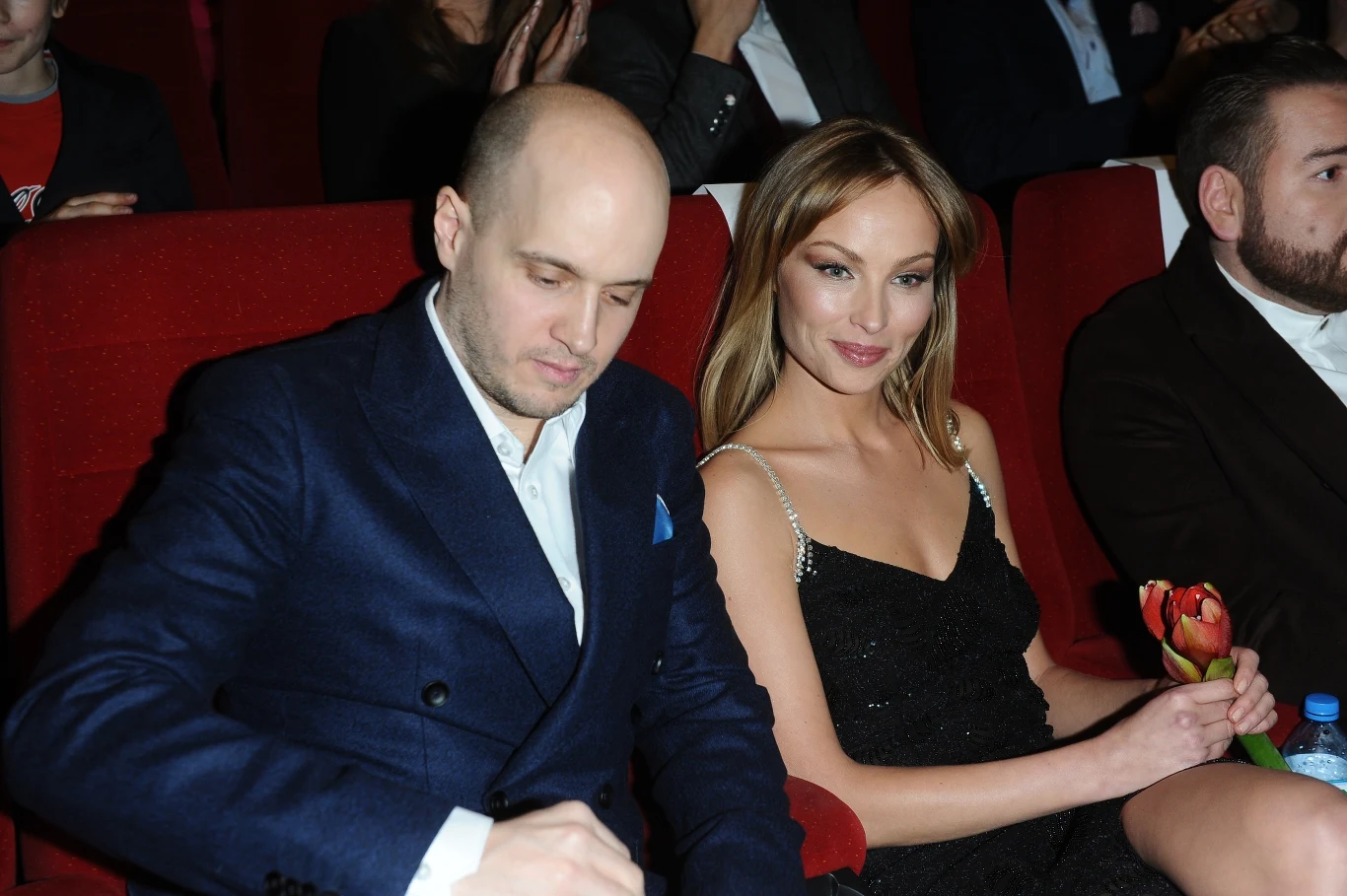 Weronika Książkiewicz z ukochanym, Mitją Okornem Weronika Książkiewicz z ukochanym, Mitją Okornem