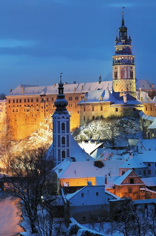 Czeski Krumlov, zima. fot. Libor Sváček