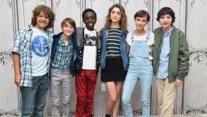 Gaten Matarazzo, Noah Schnapp, Caleb McLaughlin, Natalia Dyer, Millie Bobby Brown, Finn Wolfhard 