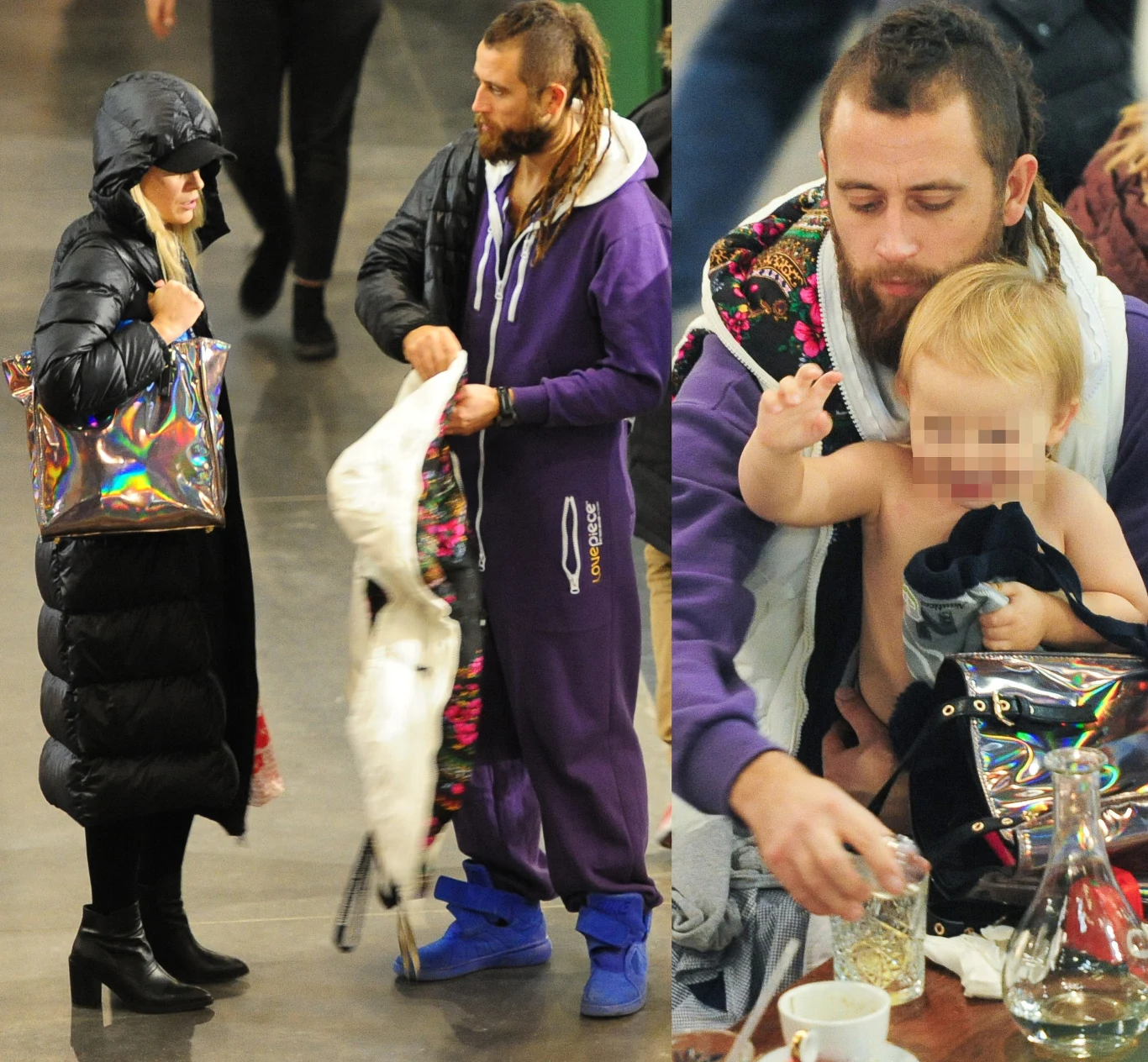 Maria Sadowska z rodziną na zakupach