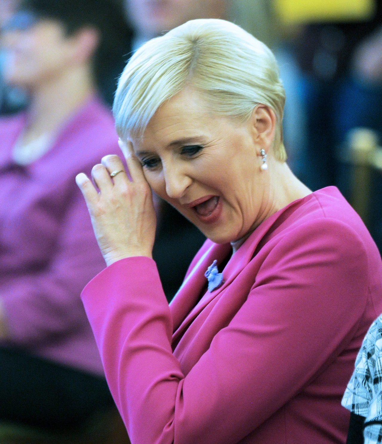 Agata Duda nie towarzyszyła tym razem mężowi Agata Duda nie towarzyszyła tym razem mężowi