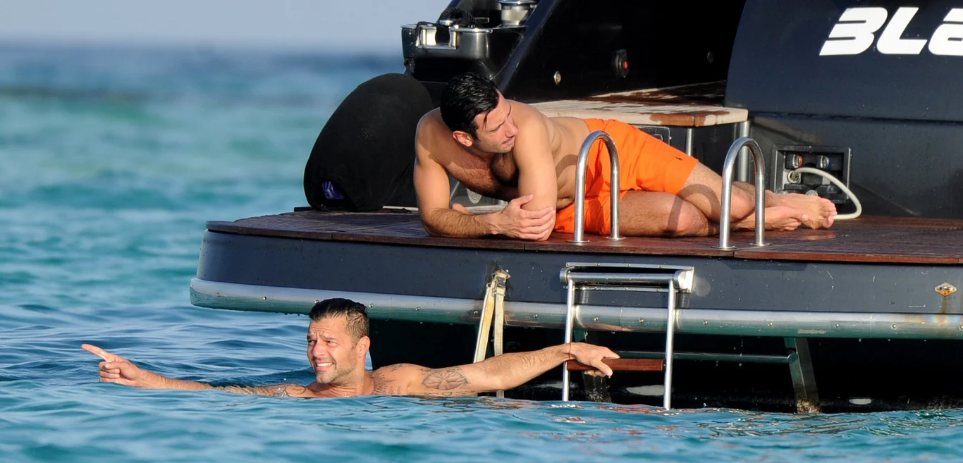 Ricky Martin z ukochanym Ricky Martin z ukochanym